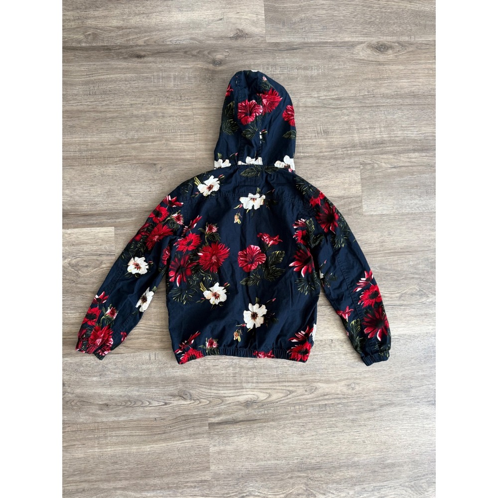 Denim & Flower Ricky Singh Girls Lightweight Hooded Floral Jacket Size 9/10 - Picture 6 of 12